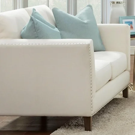 Loveseat with Nailhead Trim